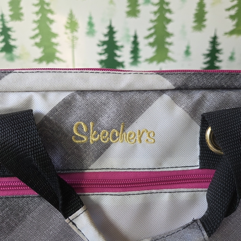 Skechers Gray and Black Women's Messenger Bag - Picture 3 of 11